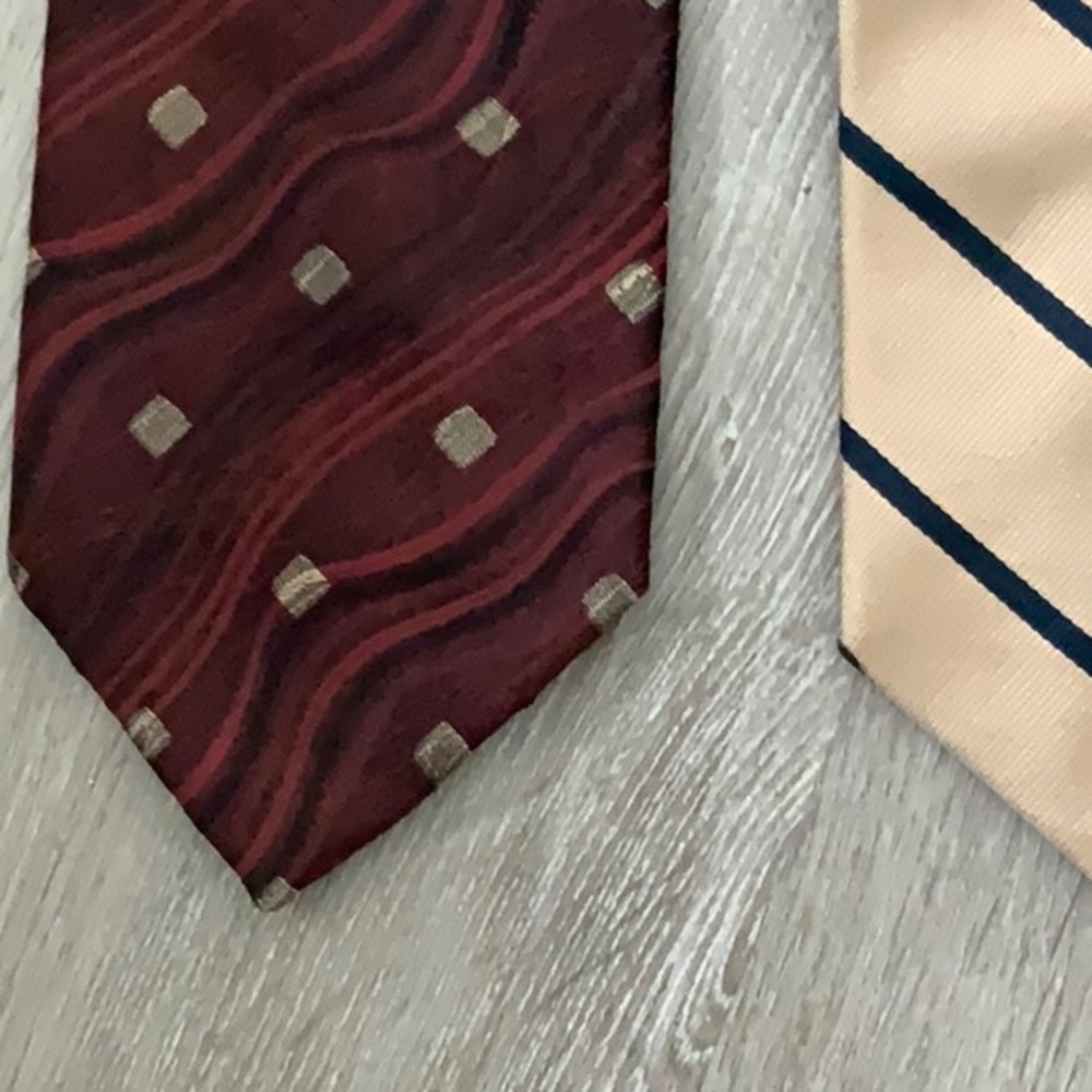 THREE Italian Designer Vintage Ties - 100% silk. (Pavone, Jacobson and Zegna) - Picture 2 of 6